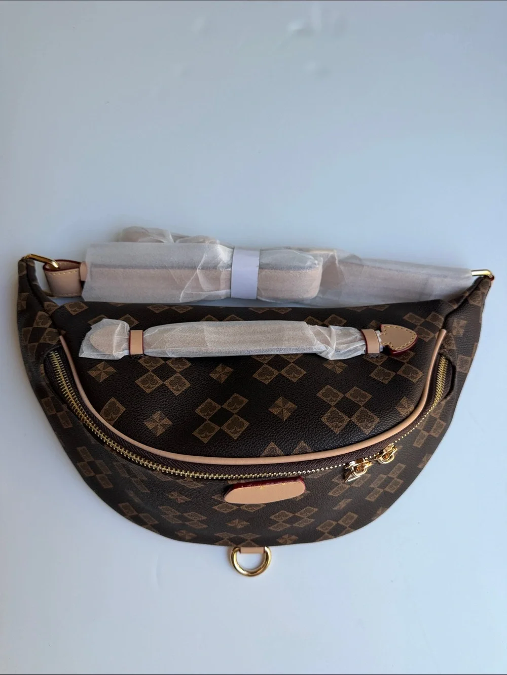 Brown Check Bum Bag
